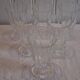 Set of 6 antique faceted stemmed wine glasses in very good condition.