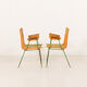Boomerang chair attr. to Carlo De Carli, set of 2, Italy 1950s