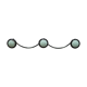 Vintage wall coat rack 3 hooks