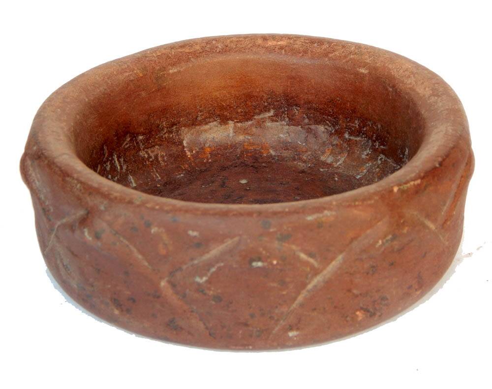 Old Stone Pot Mortar Empty Pockets Stone Pot India
