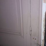 Large glazed door and its old glazed transom.