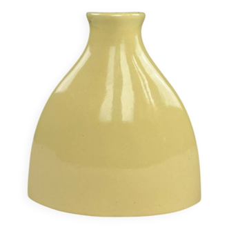 Vintage yellow ceramic vase