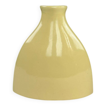 Vintage yellow ceramic vase