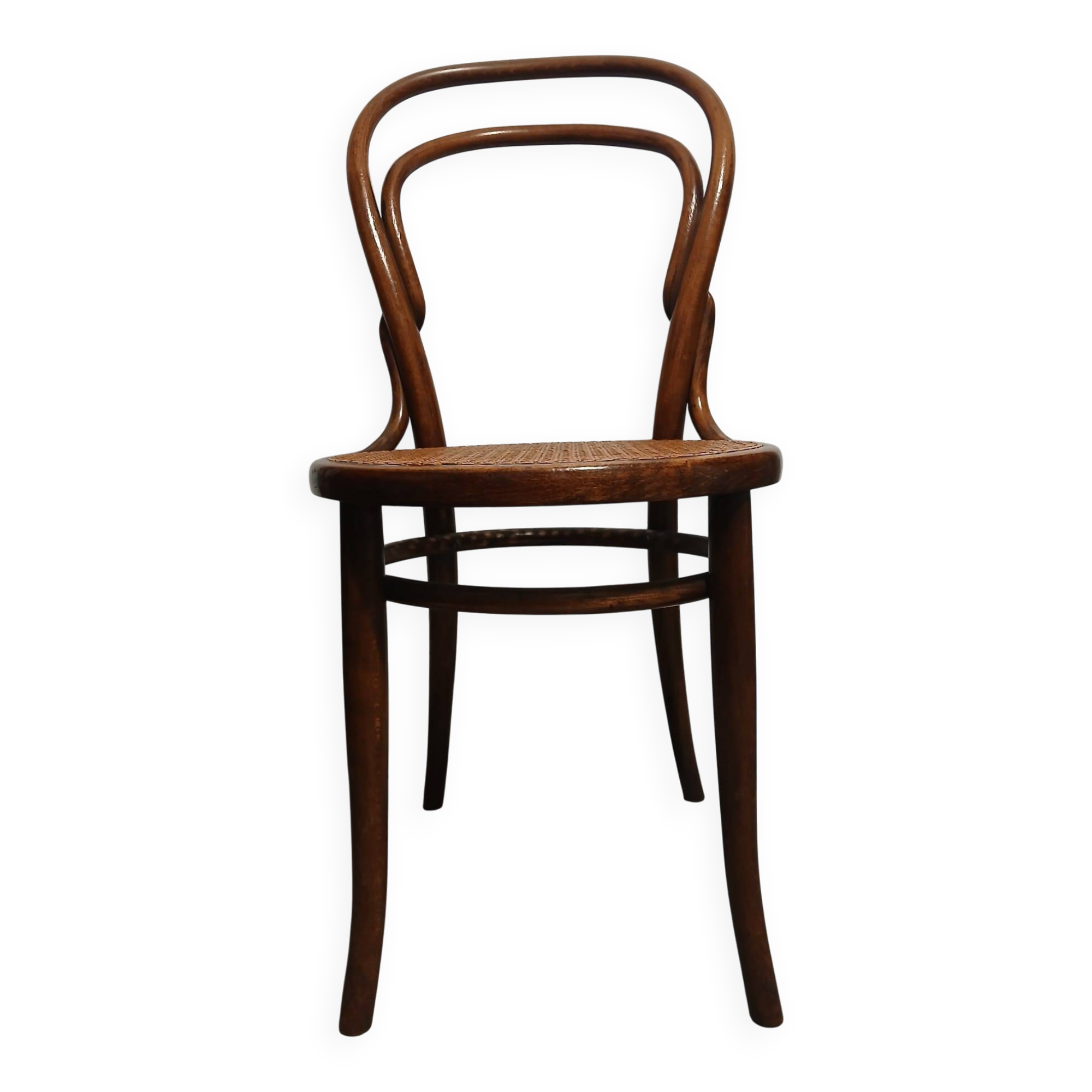 Set of 5 bentwood bistro chairs in THONET style no. 14