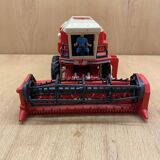 Red combine harvester