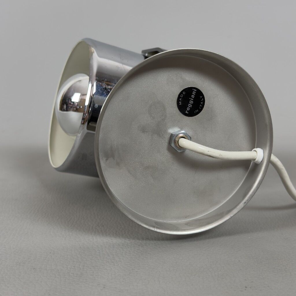 Reggiani Orb table lamp metal eye modernist design Space Age 1970