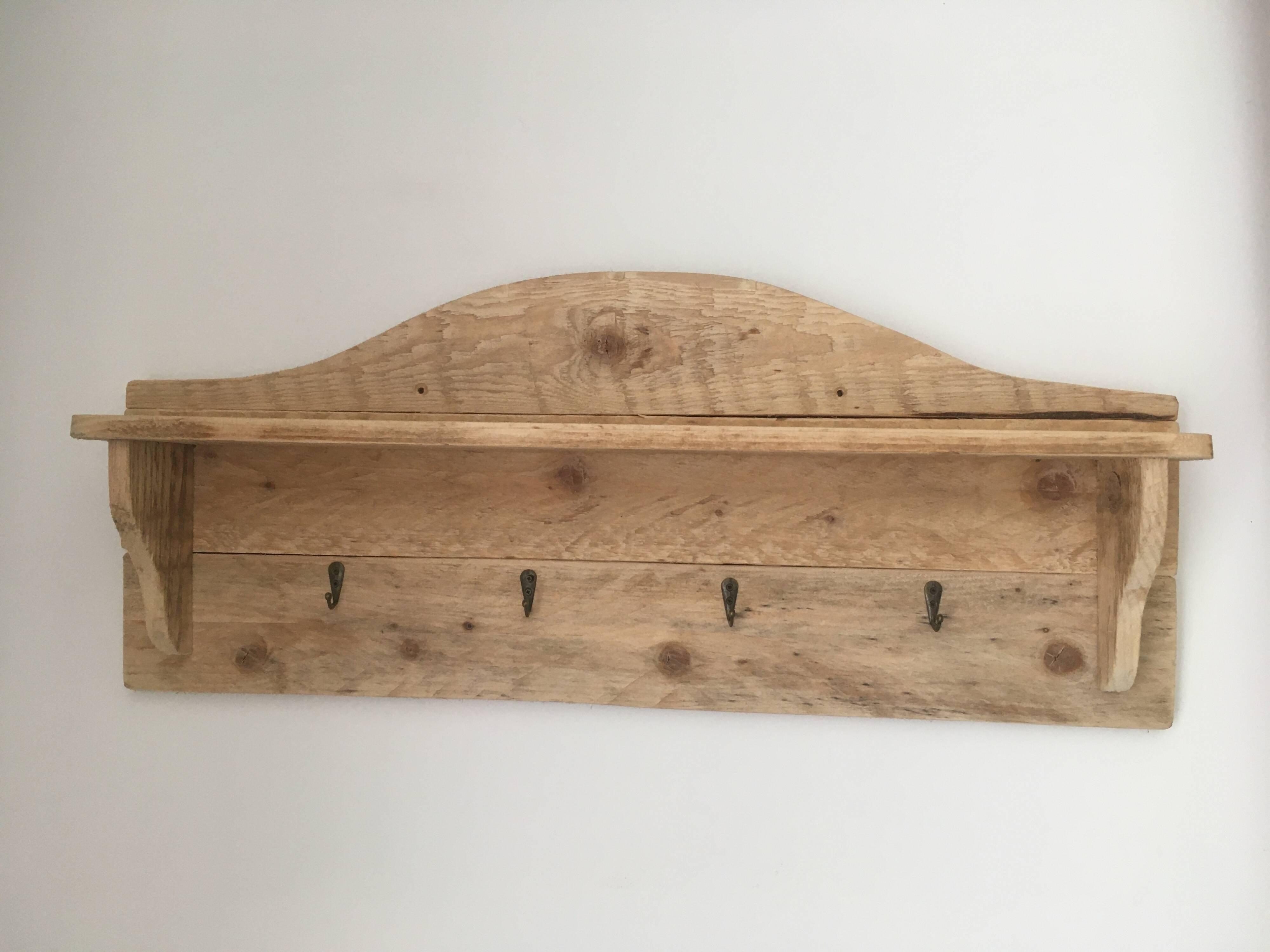 pallet wood wall shelf