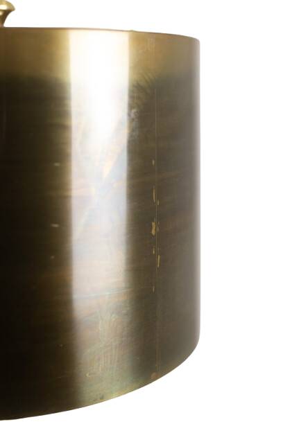 Maison Charles, "Agave" lamp in gilded bronze and patinated brass. 1970s