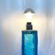 Large blue and chrome Murano lamp, 1960s. Italy