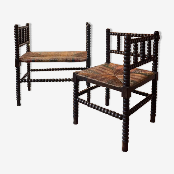 Ensemble banc et fauteuil