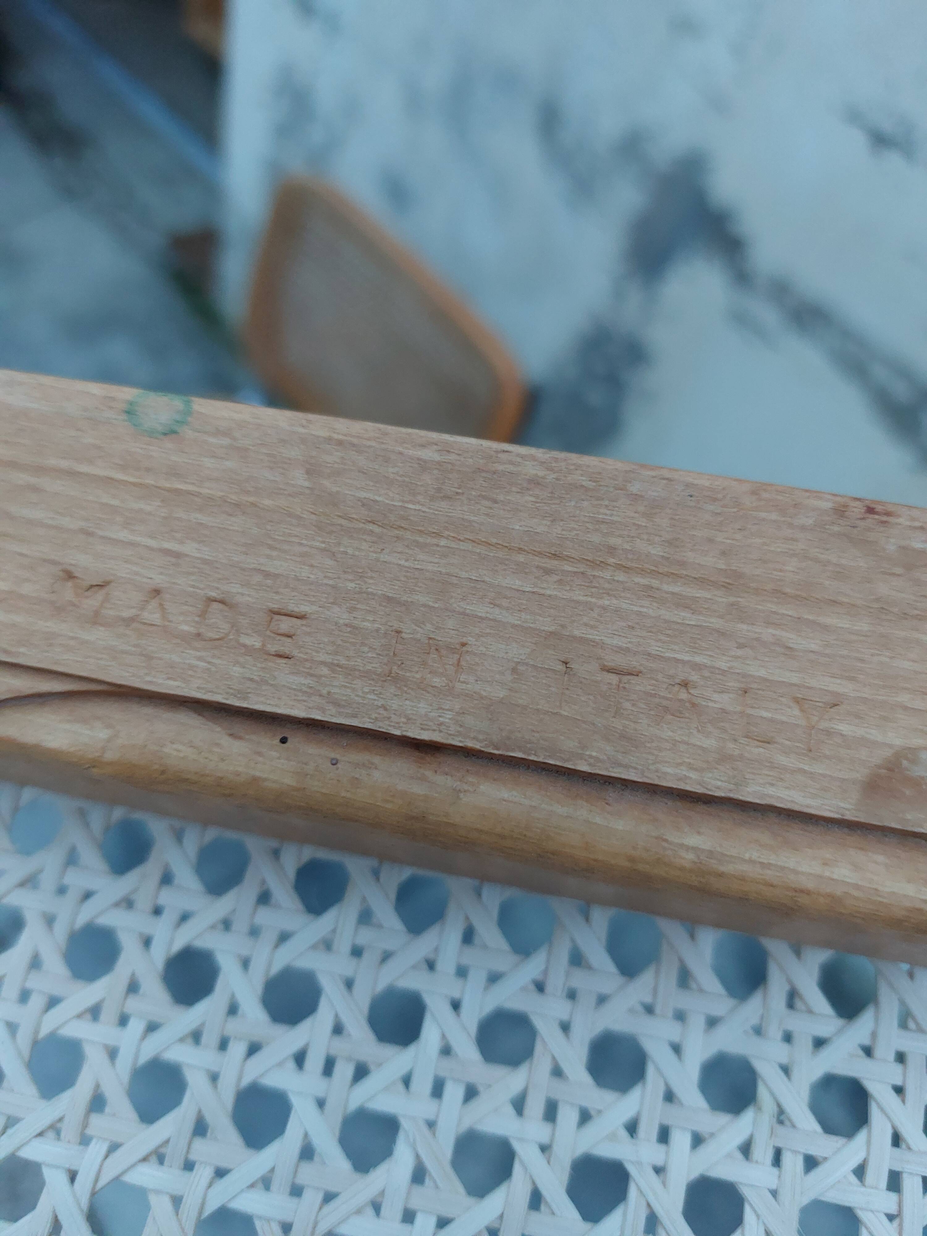 Paire de chaises B32 de Marcel Breuer signée Italie