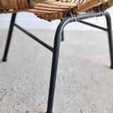 Adult rattan shell chair