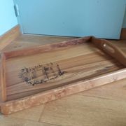 Scandinavian style wooden tray