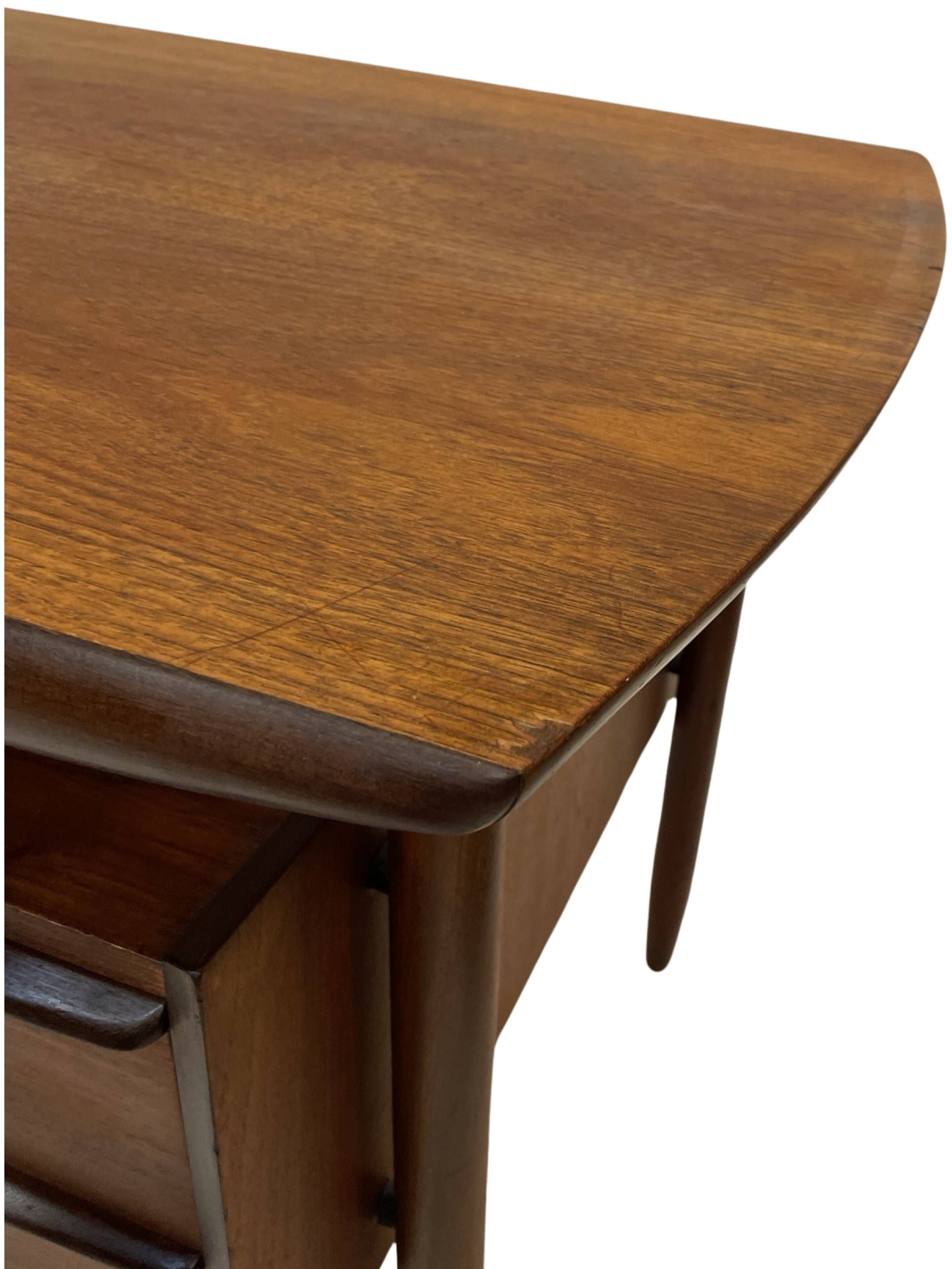 Bureau vintage en teck de Tijsseling pour Propos Hulmefa 1960