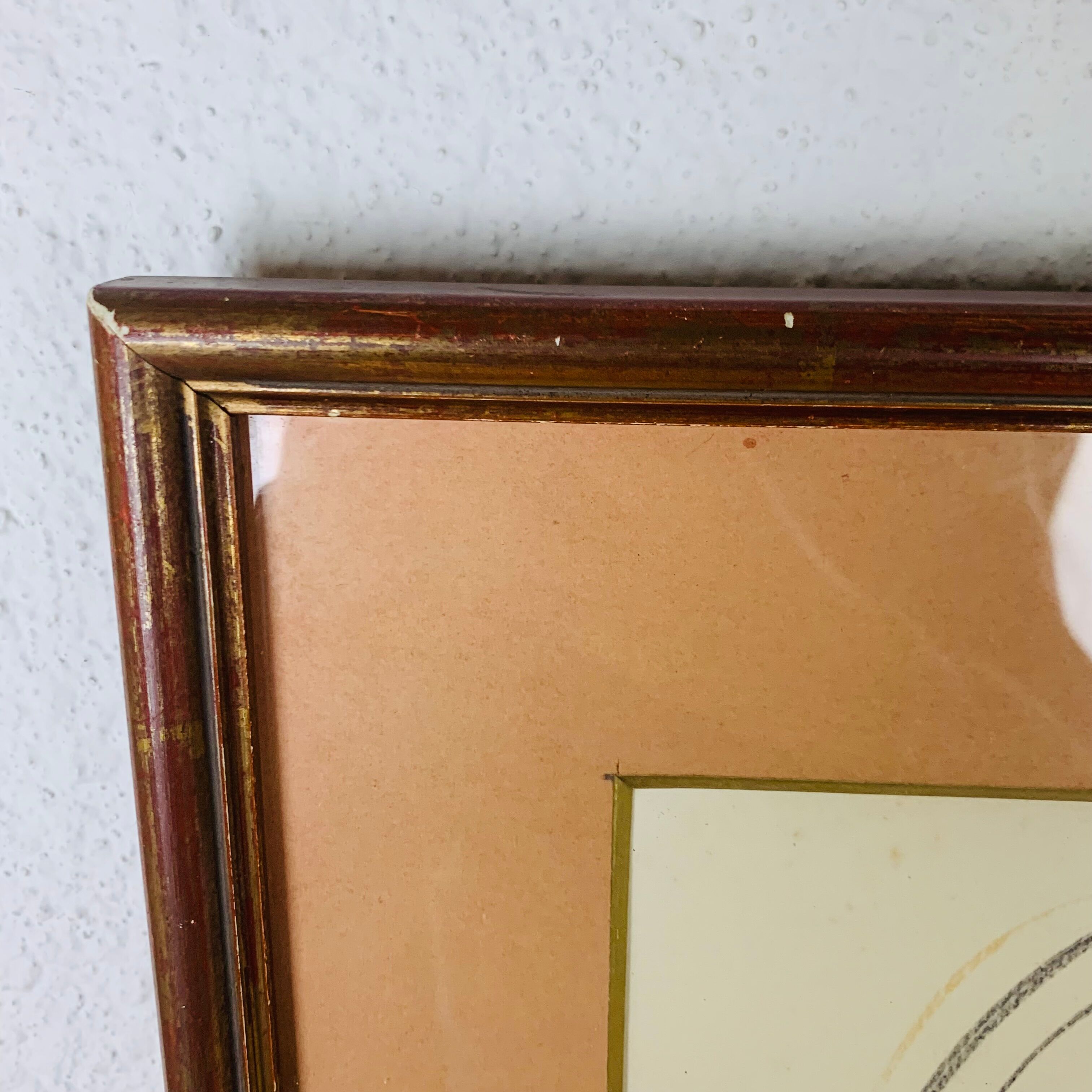 Portrait painting of woman drawing 70s