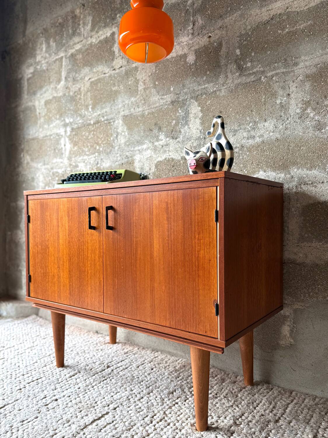 Commode vintage en teck, années 60/70