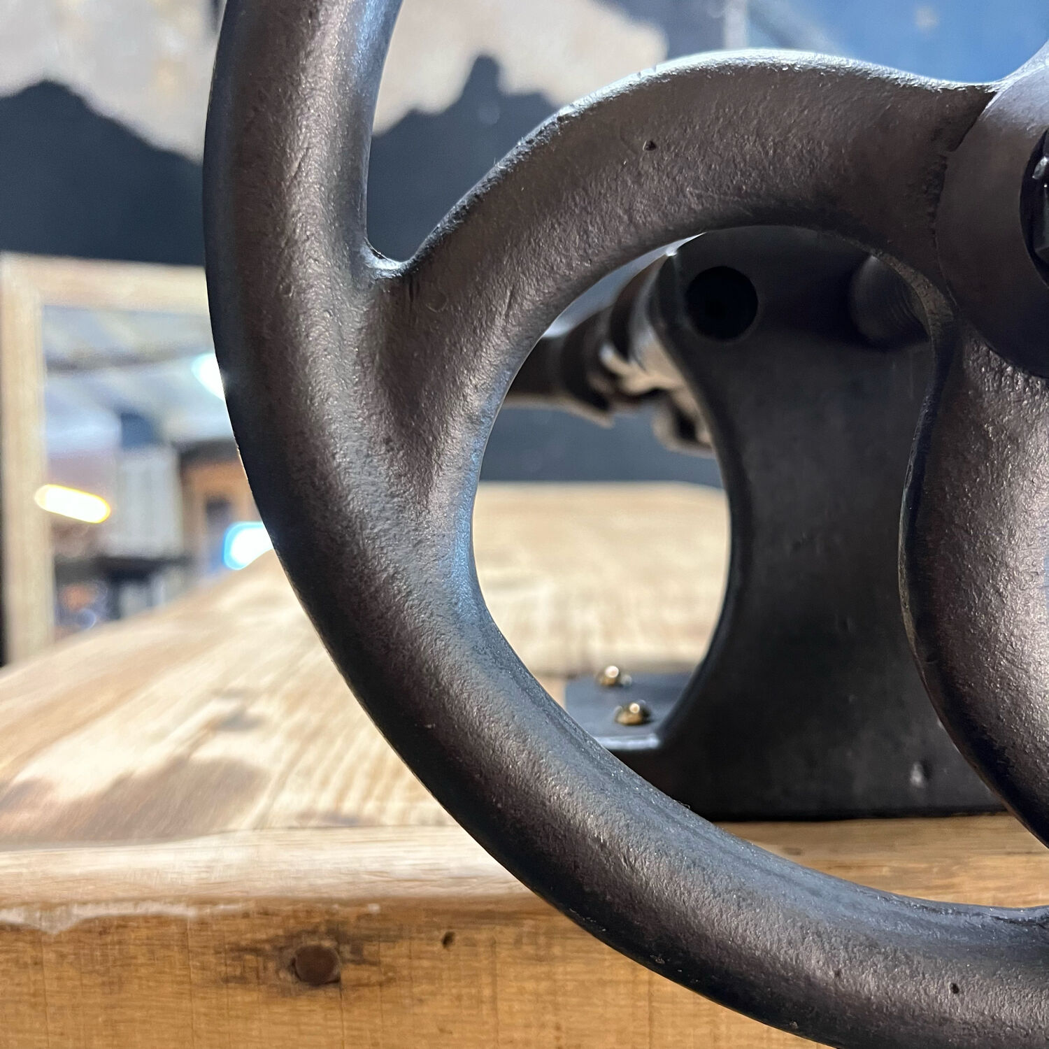 Old Establishment with cast iron stand