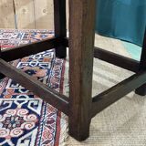 Banc de foyer breton XIXème en chêne, sapin et châtaignier