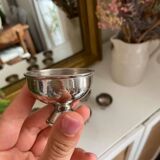 Lot de 6 coquetiers en métal argenté