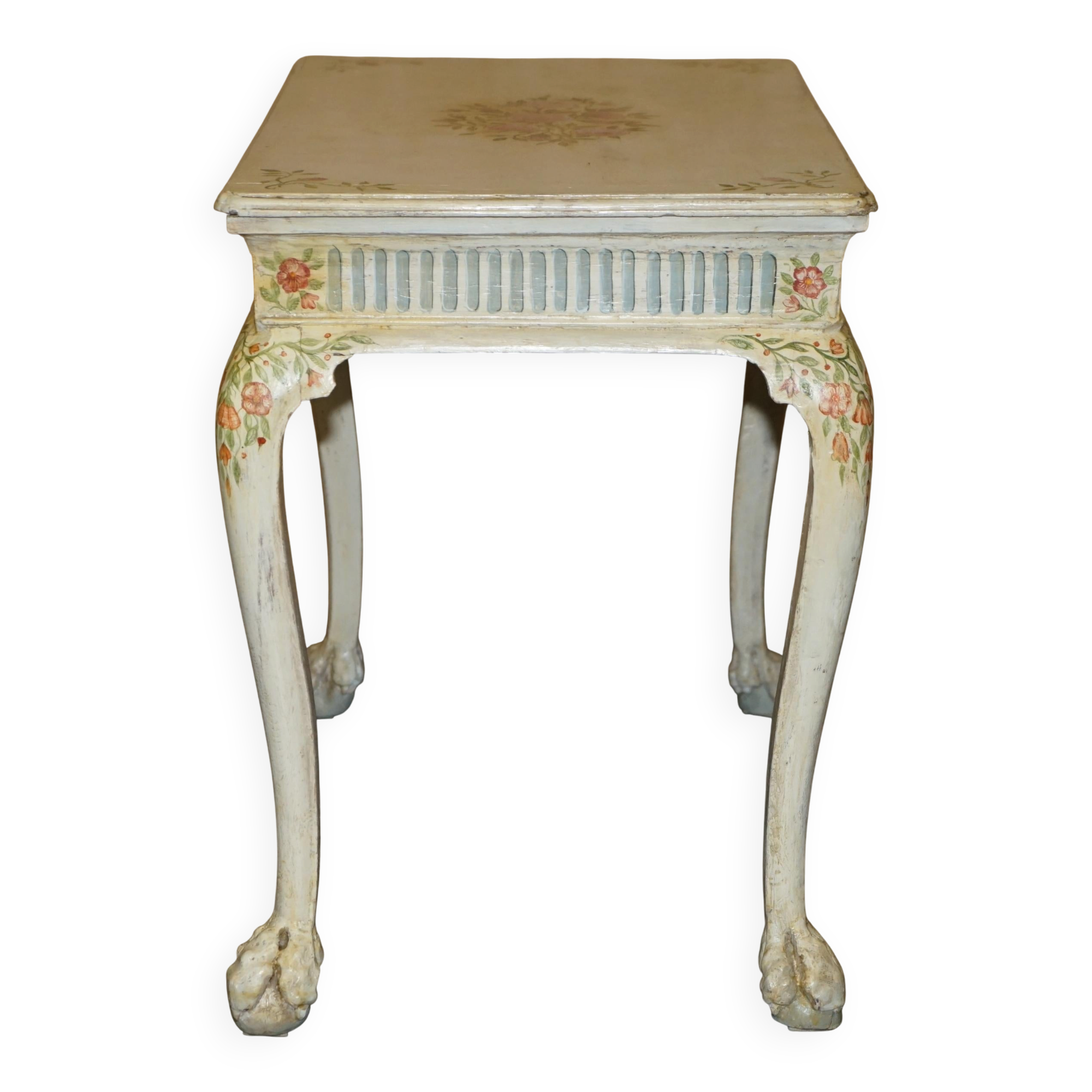 Victorian Georgian style bureau, hand-painted circa 1860.
