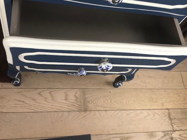 Blue chest of drawers