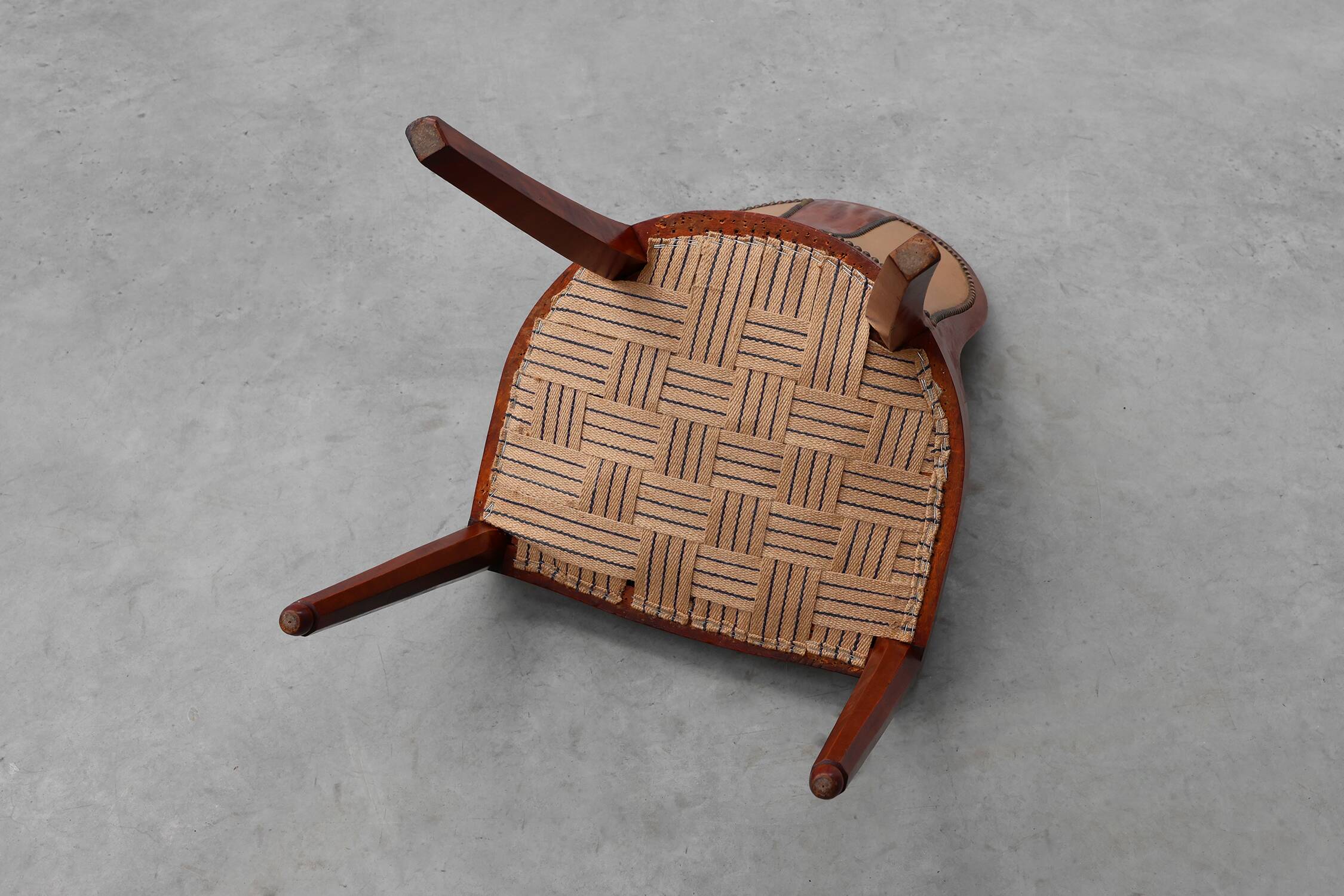 Set of 10 Art Deco chairs by De Coene, Belgium 1935