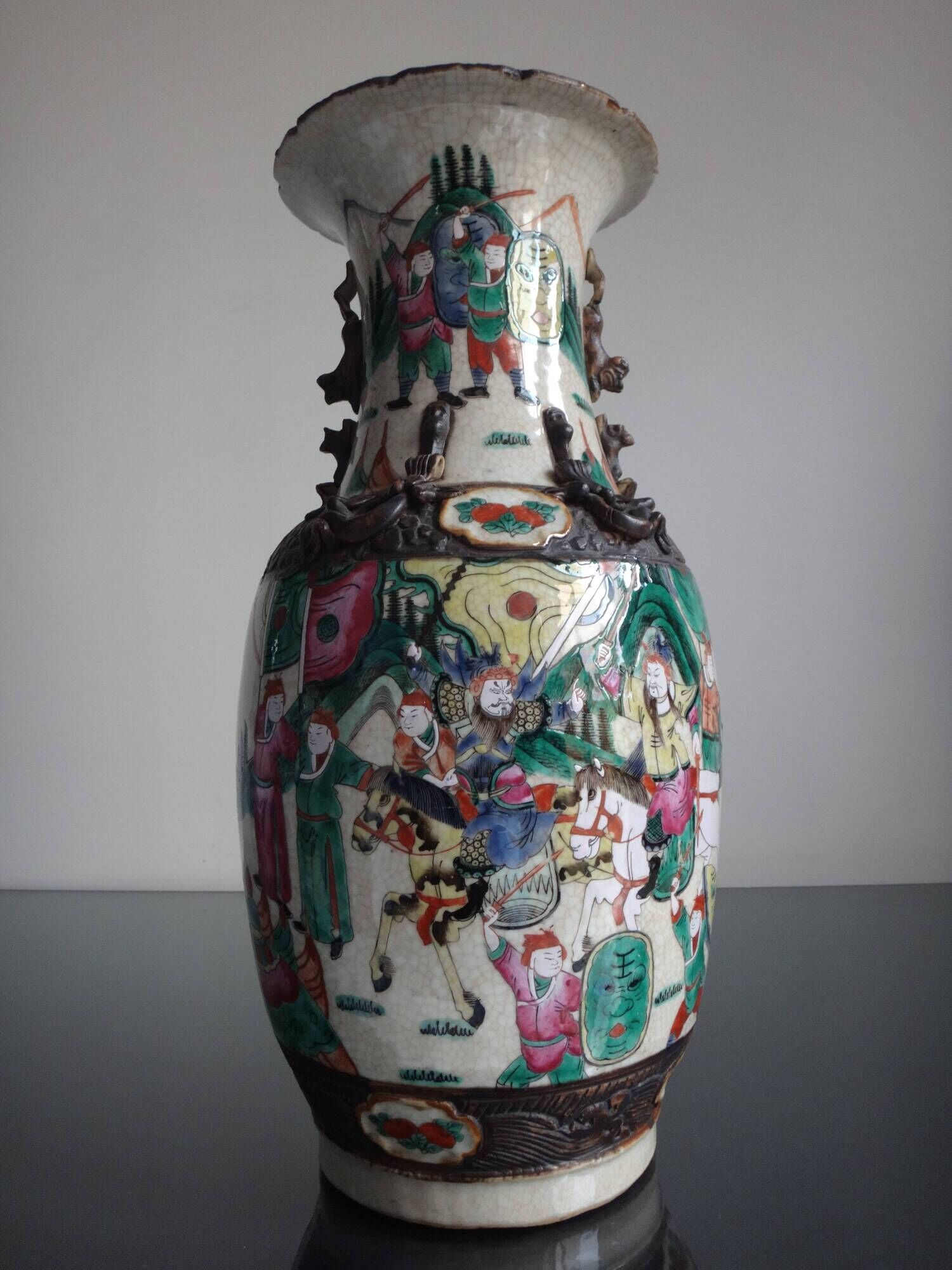 Vase Nanjing China 45cm porcelain XIX