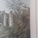 Old Color Lithograph “Roman Aqueduct Fréjus” + Black Wood Frame #A686