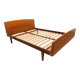 Carlström & Co vintage Scandinavian teak double bed from the 1960s