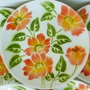 6 Moulin des Loups Orchies Ontario pattern dessert plates 210686