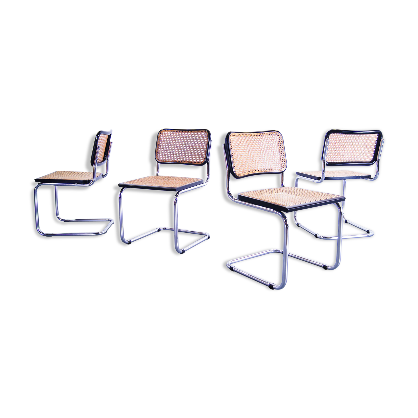 Set of 4 Cesca chairs by Breuer