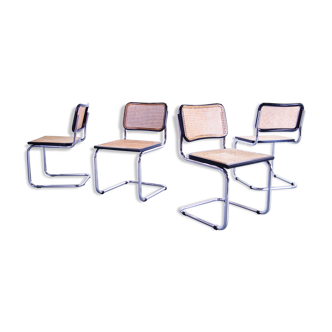 Set of 4 Cesca chairs by Breuer