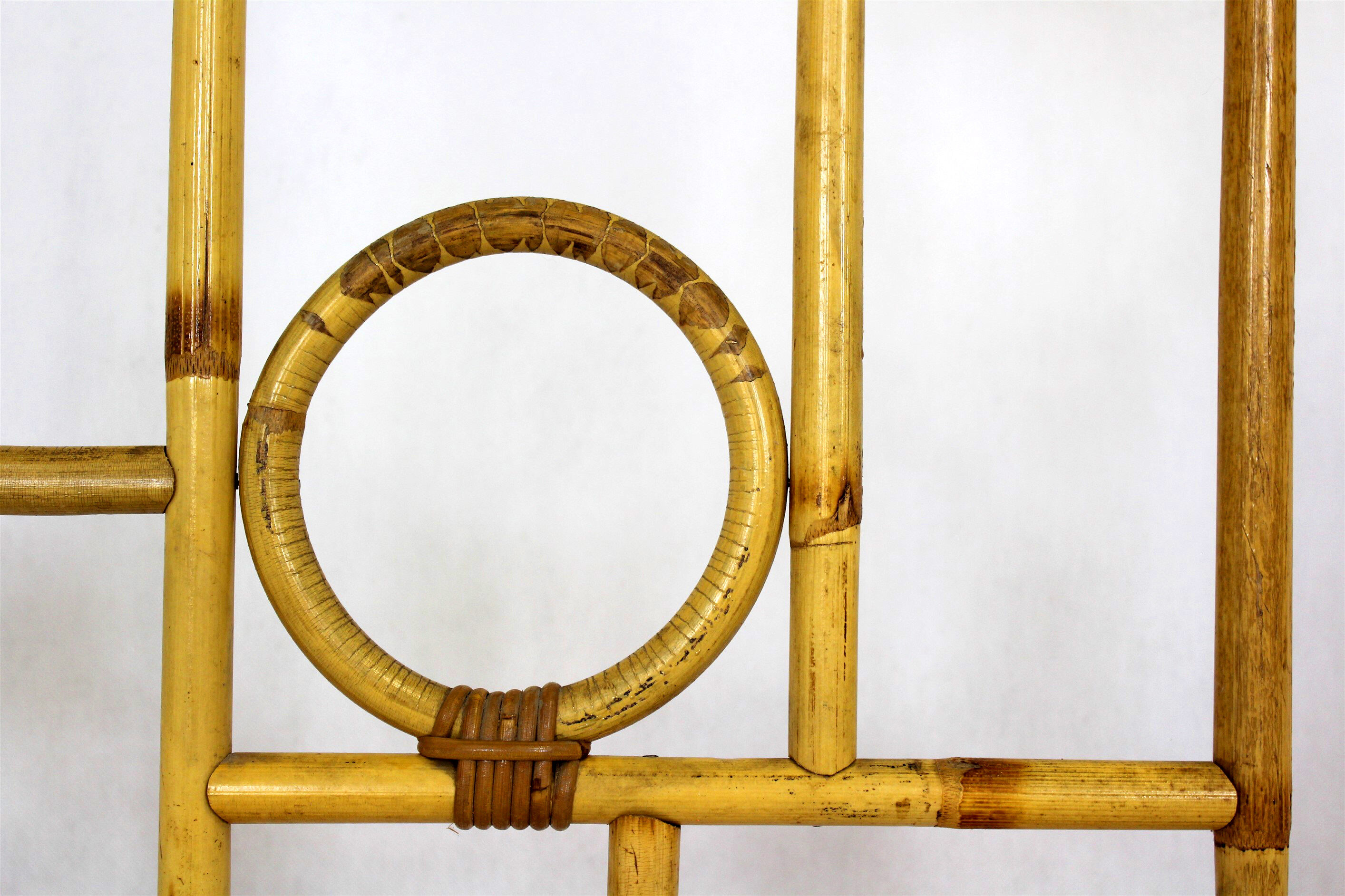 Vintage Bamboo and Rattan Room Divider, 1970s