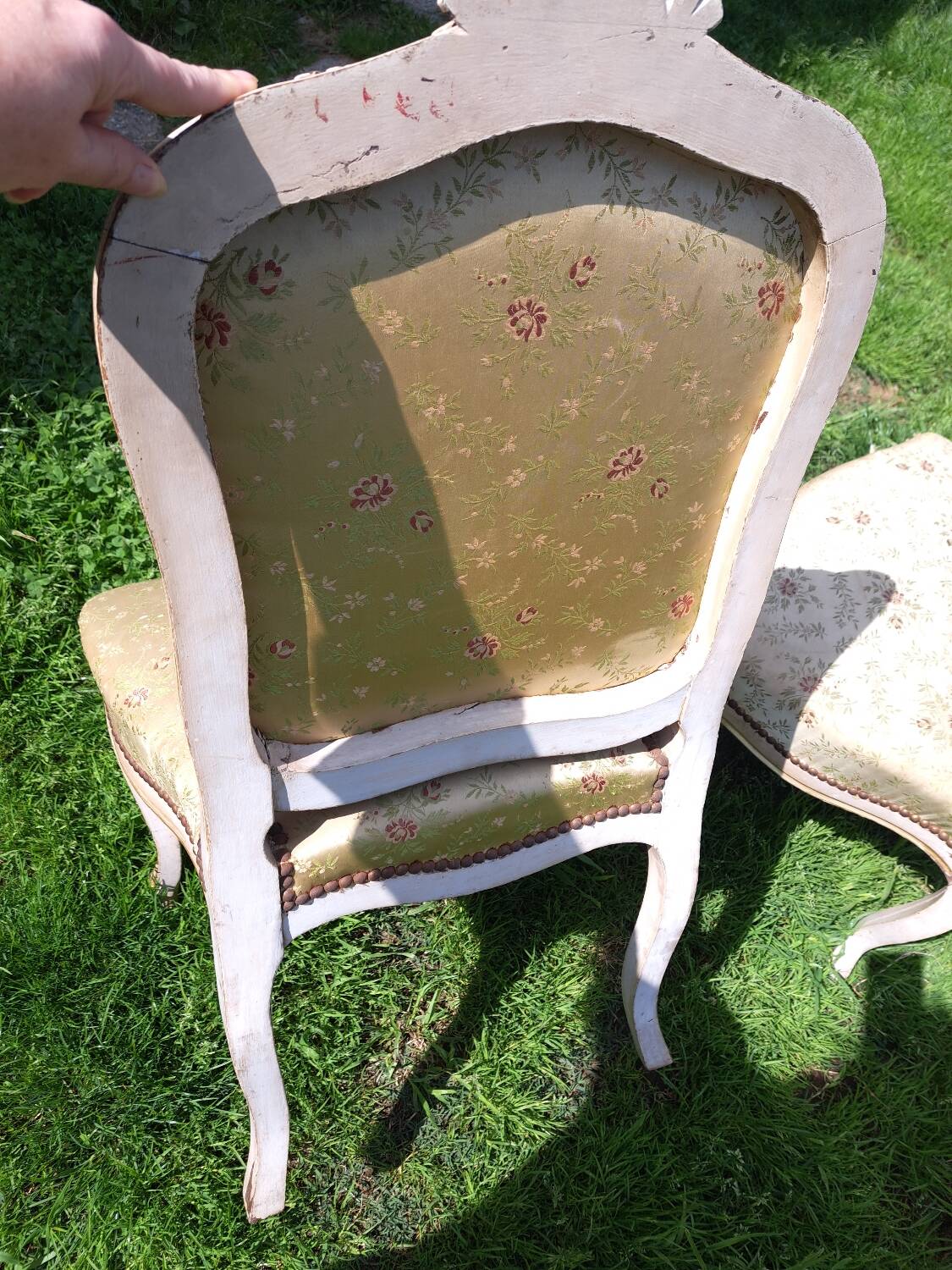 Pair of chairs, Louis XV period.