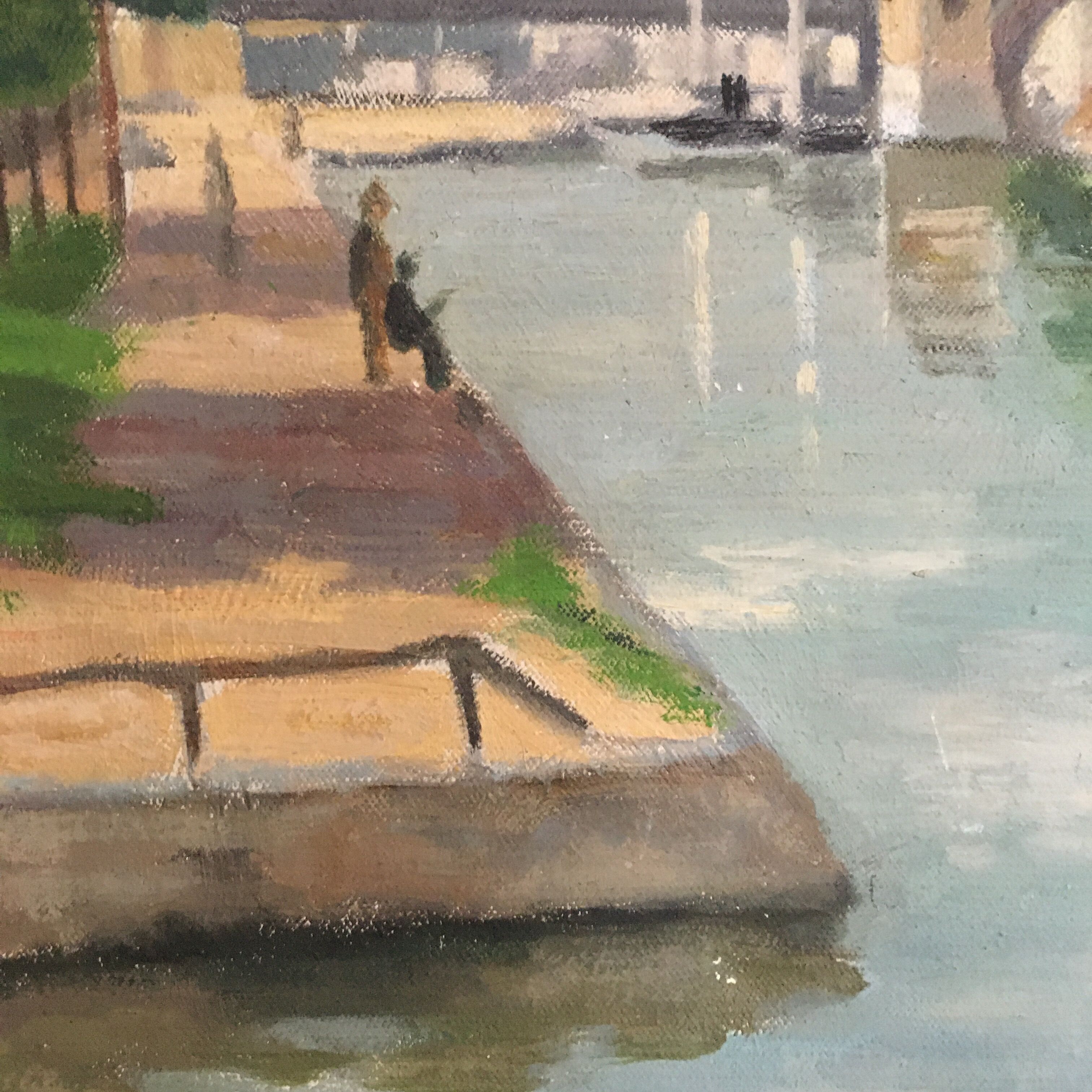 River landscape table