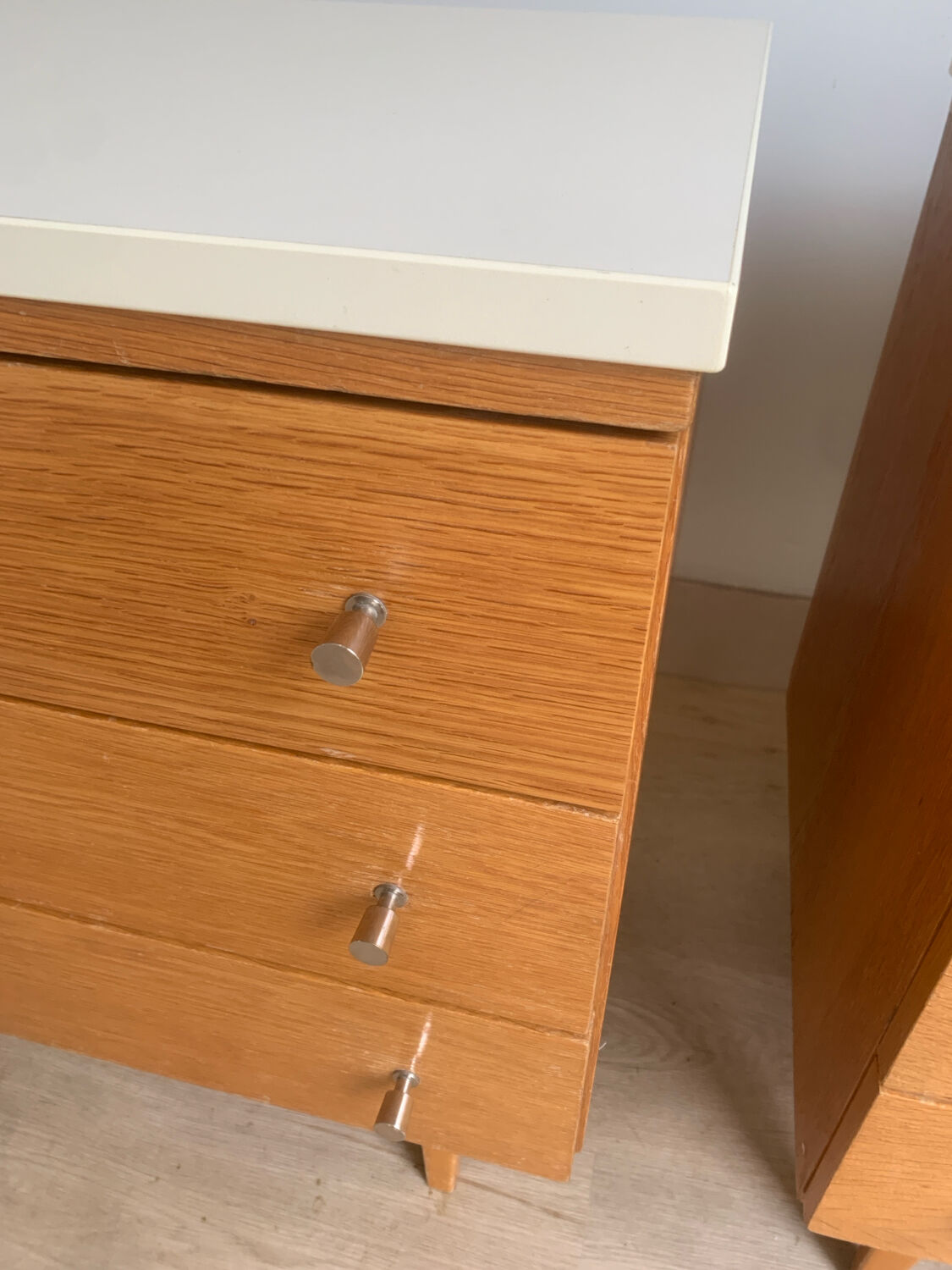 Pair of vintage bedside tables