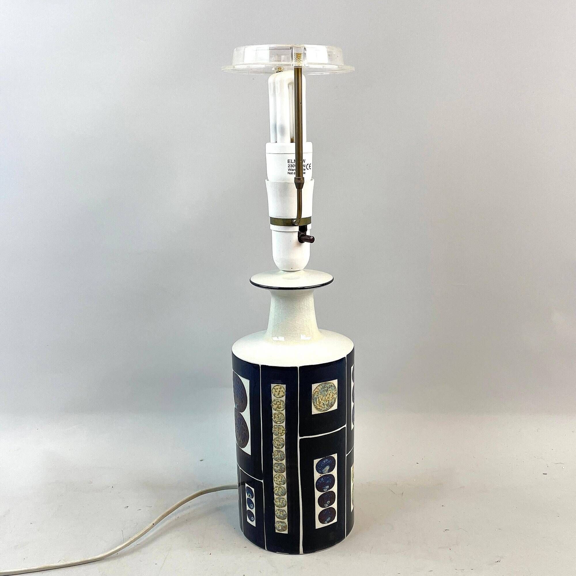 Table lamp Inge Lise Koefoed for Fog and Morup Ceramic Denmark 1960 Signed