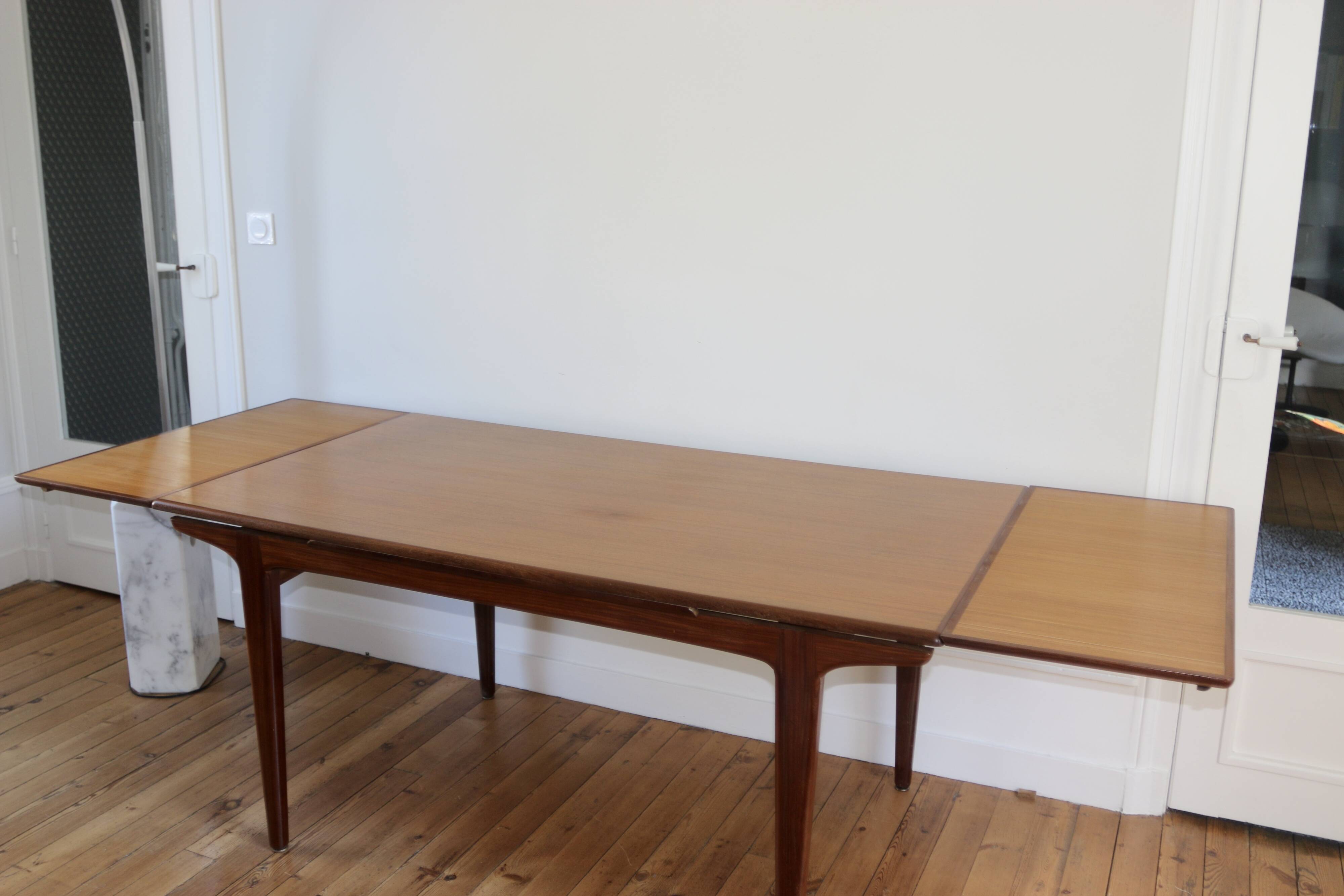 Vintage Scandinavian teak dining table, 1960s
