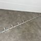 70s design aluminum wall coat rack, 21 hooks