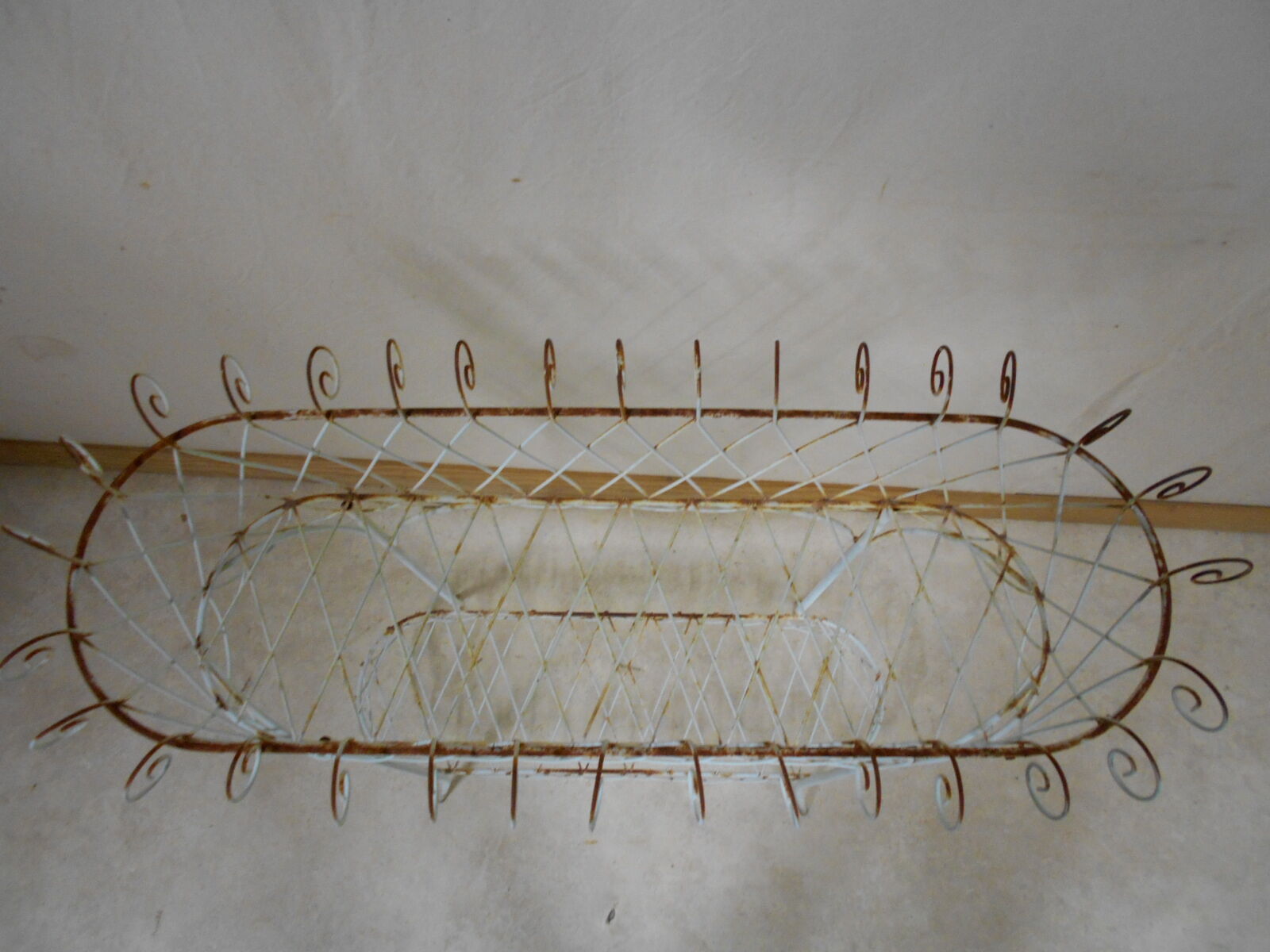 planter on iron stand