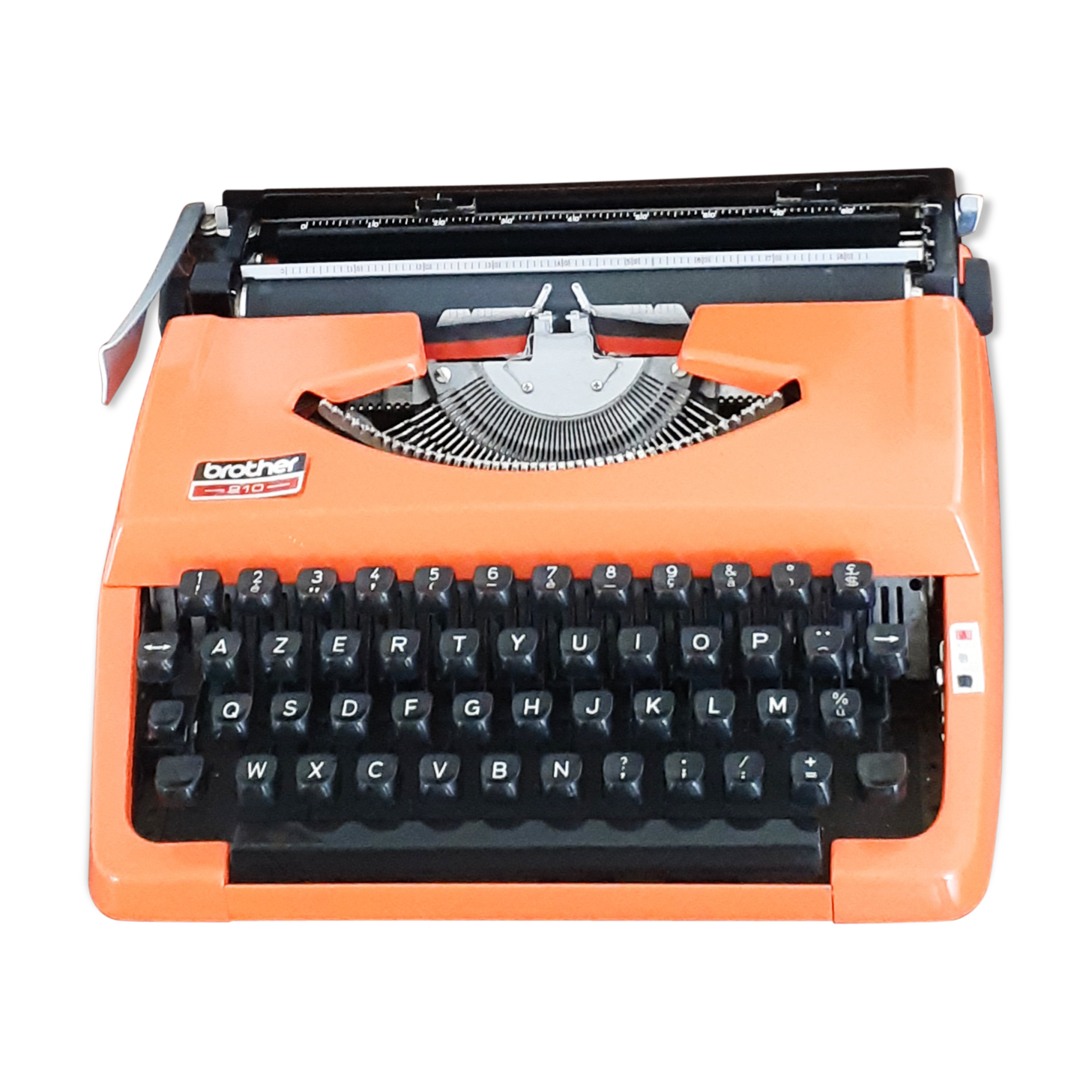 Functional Brother typewriter orange