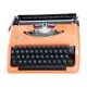 Functional Brother typewriter orange