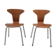 Set of 2 chairs 3105 Mosquito by Arne Jacobsen for Fritz Hansen 50s