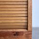 Vintage tambour cabinet - archive in oak