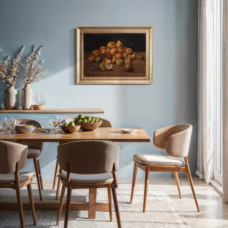 20th century French painting, still life with fruit