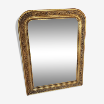 Antique gilded wooden mirror 51x67cm