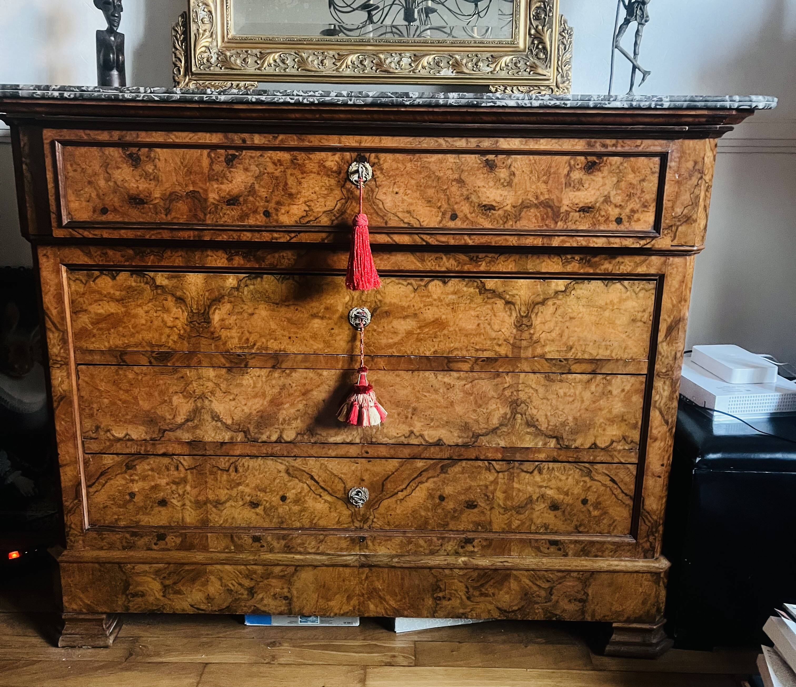 Louis Philippe secretary chest of drawers