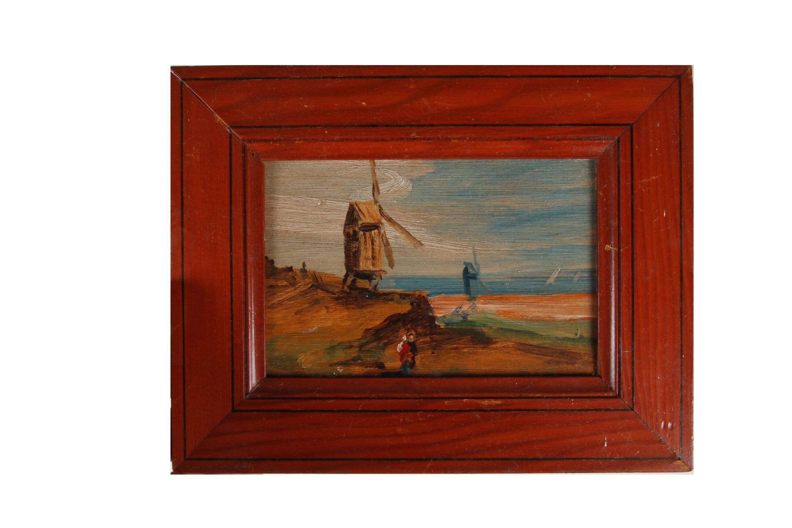 Oil on panel - Mahogany - Marines No. 2