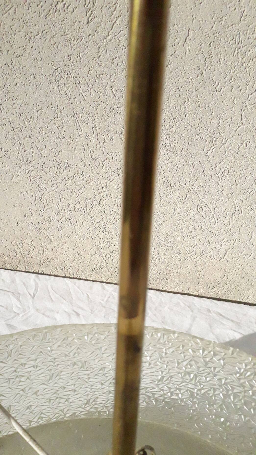 70's design glass pendant light