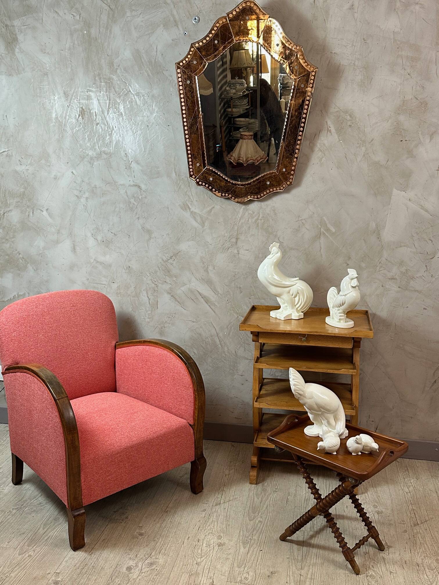 Pair of Art Deco chicks